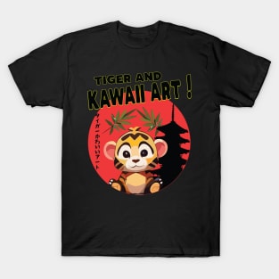 Kawaii Cute Kitten Tiger T-Shirt